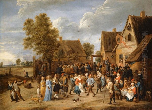 Village Revel with Aristocratic Couple - view 1