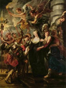 Gemaldezyklus fur Maria de' Medici, Konigin von Frankreich, Szene: Die Konigin flieht aus Blois Gemaldezyklus fur Maria de' Medici, Konigin von Frankreich, Szene: Die Konigin flieht aus Blois