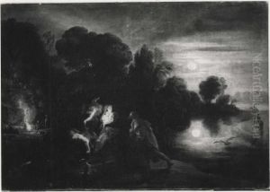 Landscape with the flight into Egypt by (studio of) Rubens, Peter Paul