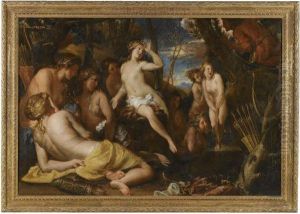 Diana And Actaeon by Federico Cervelli