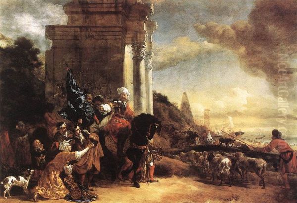 Departure of an Oriental Entourage - view 1