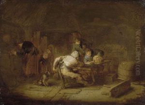 Interior of a tavern by Adriaen van Ostade