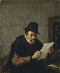 Reading a Paper by Adriaen van Ostade