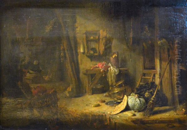 Interior of a peasant kitchen - view 1