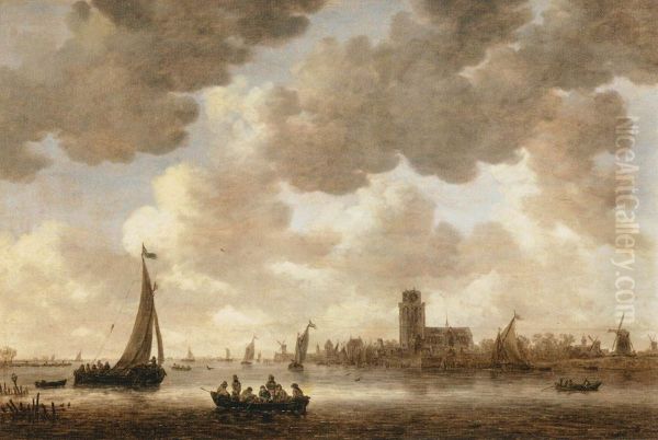 Vue de Dordrecht en aval de la Grote Kerk - view 1