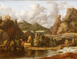 Riviere dans une vallee montagneuse