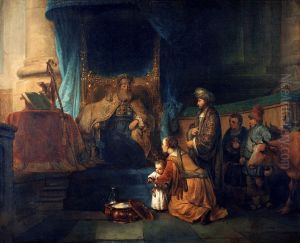 Anna presenting her son Samuel to the priest Eli