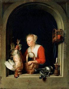 The Dutch Housewife by Gerrit Dou