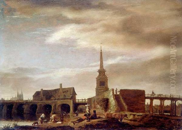 Le Pont des Treilles sur la Maine a Angers, vu d'amont - view 1
