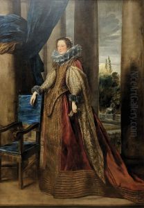 Portrait d'une dame genoise by Sir Anthony Van Dyck