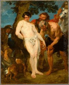 Preparatifs du martyre de saint Sebastien by Sir Anthony Van Dyck