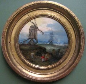 Paysage aux moulins a vent by Jan Brughel
