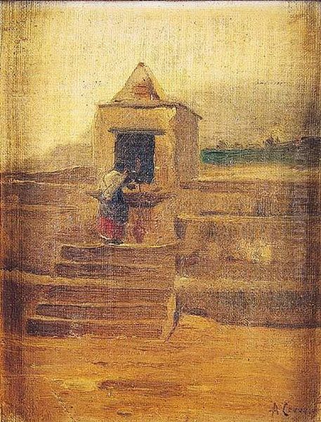 Mujer En La Fuente - view 1