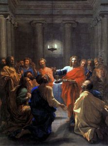 Jesus Christ instituant l'Eucharistie by Nicolas Poussin