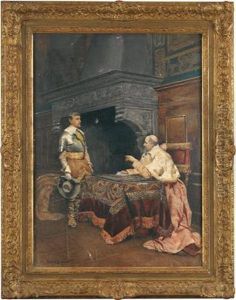 Papst Empfangt Einen Gesandten by Giulio Cervi