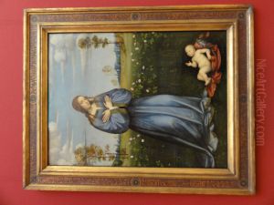 Madonna im Rosenhag by Francesco Francia