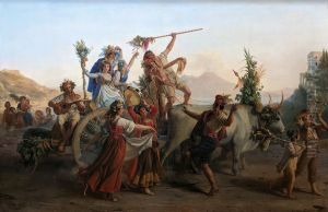 Le retour de la fete de la Madone de l'Arc, pres de Naples by Leopold Robert