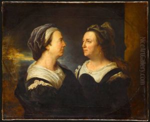 Marie Serre (1638-1721), mere de l'artiste by Hyacinthe Rigaud