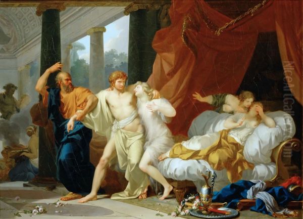 Socrate arrachant Alcibiade du sein de la Volupte - view 1