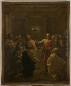 Jesus Christ instituant l'eucharistie by Nicolas Poussin