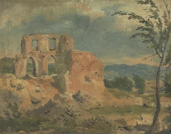 Ruines dans un paysage - view 1