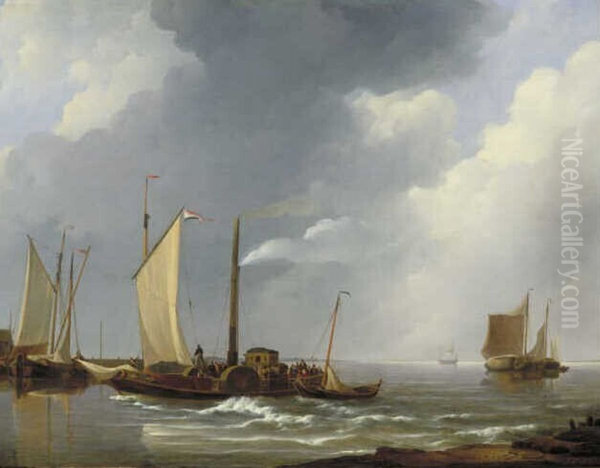 De veerstoomboot bij de Moerdijk - view 1