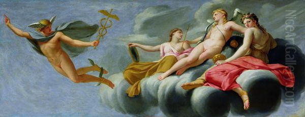 Cupid orders Mercury, messenger of the Gods, to announce the Power of Love to the Universe - view 1