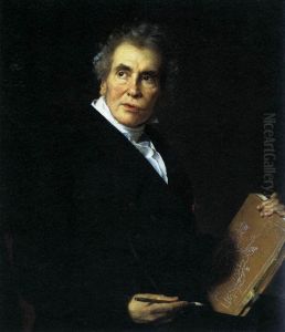 Portrait of Jacques-Louis David by Jerome-Martin Langlois