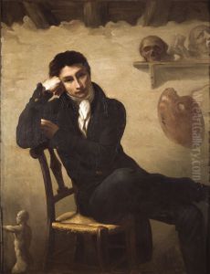 Portrait d'un artiste dans son atelier by Theodore Gericault