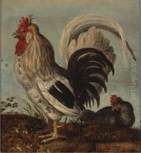 Een haantje by Roelant Savery