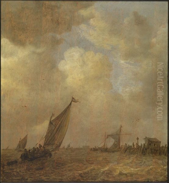 Gezicht op de Haarlemmermeer bij storm - view 1