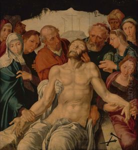 Graflegging van Christus by Maarten Van Heemskerck