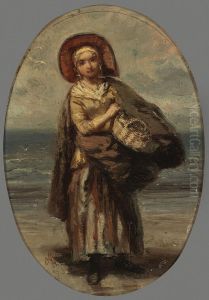 Jonge vissersvrouw by Charles Rochussen