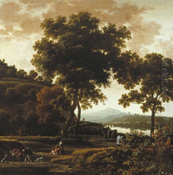 Landschap met de barmhartige Samaritaan - view 1