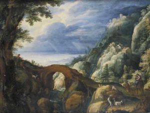 Landschap met de vlucht naar Egypte Landschap met de vlucht naar Egypte