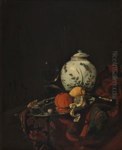 Still Life with Ming Vase with Lid by Juriaen van Streeck