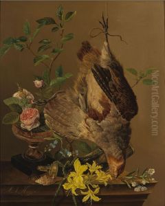 Still Life with Partridge and Flowers
