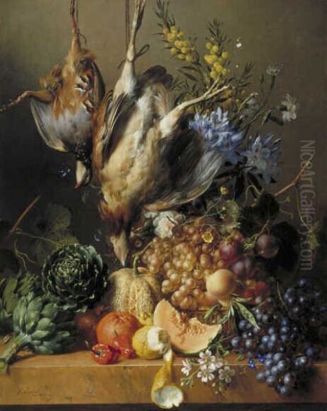 Still Life with Fruit, Vegetables and Poultry - view 1