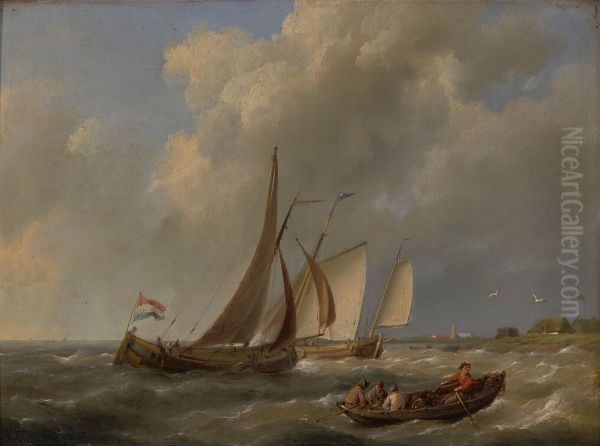 Restless River with Ships - view 1