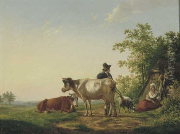 Zomerlandschap met vee - view 1