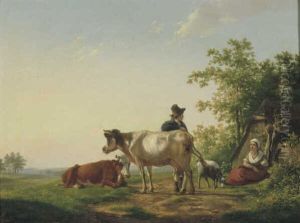 Zomerlandschap met vee Zomerlandschap met vee