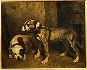 Bouledogue et terrier ecossais