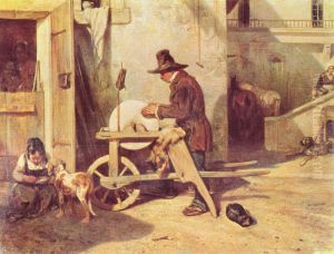 The Grinder by Alexandre-Gabriel Decamps