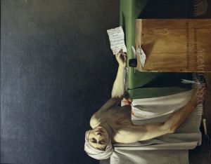 Marat assassine by Jacques-Louis David