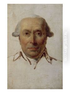 Filippo Mazzei (1730-1816), homme politique, agent du roi de Pologne Stanislas-Auguste Poniatowski a Paris; dit autrefois: Portrait de J.-S.Bailly, puis: Portrait d'A.B.F. Le Goarre de Kervelegan.