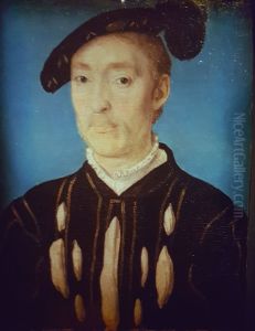 Portrait d'homme dit Chevalier d'Ambre. by Corneille De Lyon