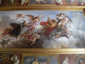 Plafond : La France victorieuse a Bouvines (1214). by Merry-Joseph Blondel