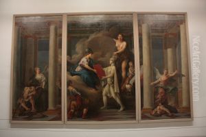 Allegorie de la Republique ; La Vigilance foule aux pieds l'Envie by Clement-Louis-Marie-Anne Belle