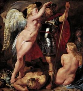 The Coronation of the Hero of Virtue by (studio of) Rubens, Peter Paul