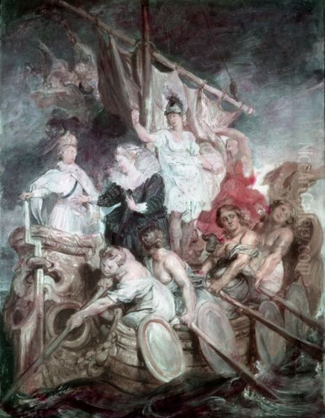 Die Ubergabe der Regentschaft an den Dauphin (Skizze zum Medici-Zyklus) - view 1